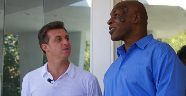 Luciano Huck bate papo com o ex-pugilista Mike Tyson em Las Vegas