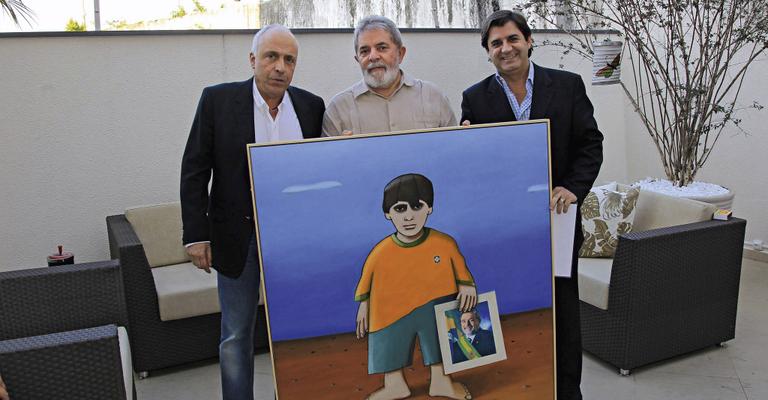 Lula ganha homenagem em sua residência