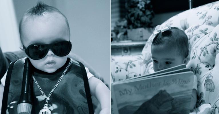 Gêmeos de Mariah Carey posam como rockstar e estudante em cliques divertidos