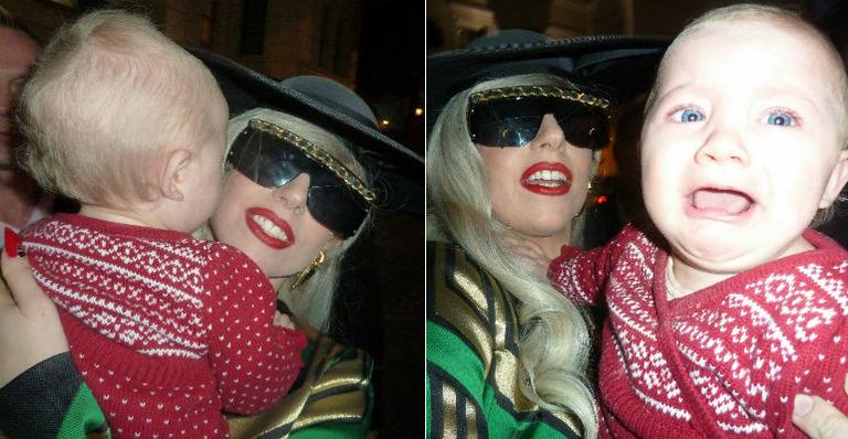 Lady Gaga ‘assusta’ bebê em Londres
