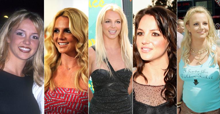 Em 13 anos de carreira, Britney Spears já mudou bastante o visual. Confira