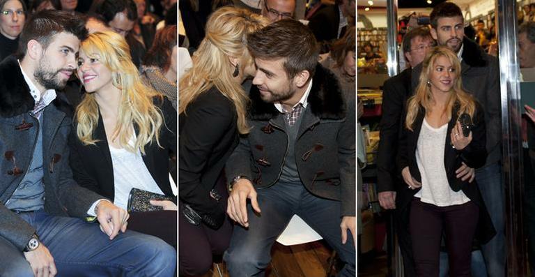 Gerard Piqué e Shakira vão juntos a lançamento de livro do pai do atleta