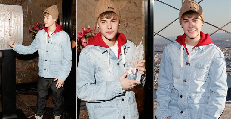 Em prol de causa beneficente, Justin Bieber acende as luzes do Empire State Building