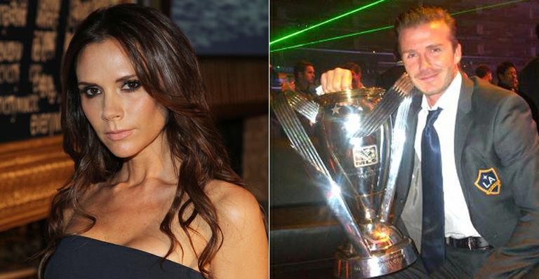 Victoria comemora título do marido David Beckham