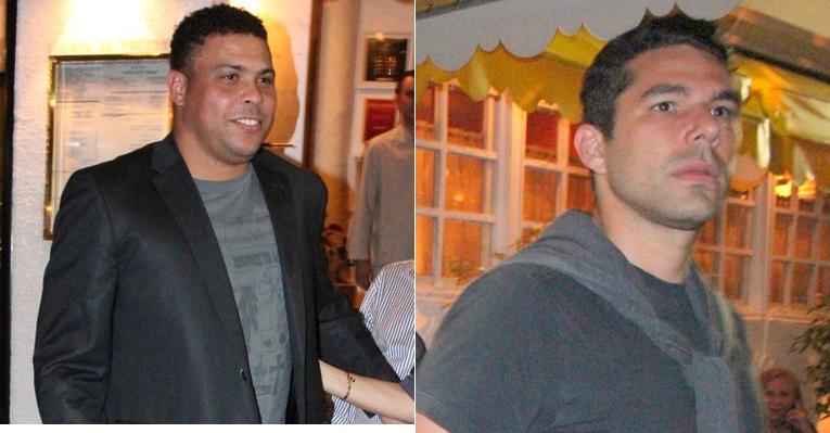 Ronaldo janta com Marcus Buaiz, marido de Wanessa, no Rio
