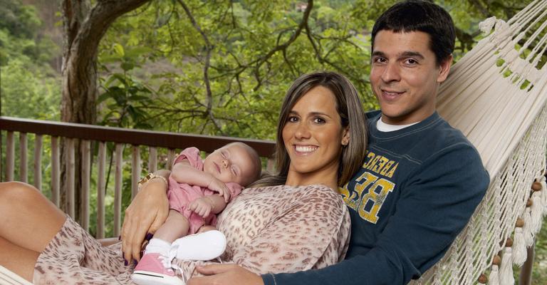 Fernanda Pontes e Diogo Boni felizes com a chegada de Malu