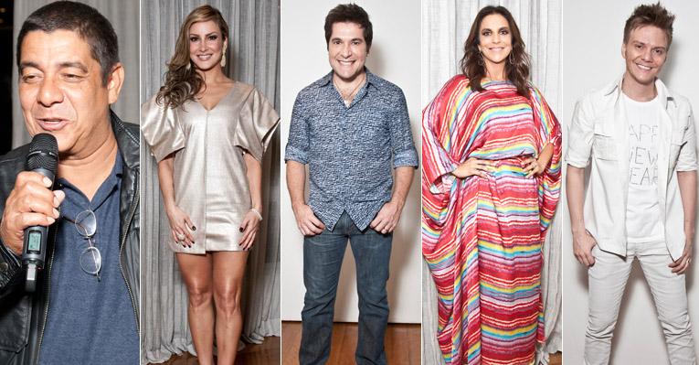 Estrelas se reúnem para gravação do Réveillon da Globo