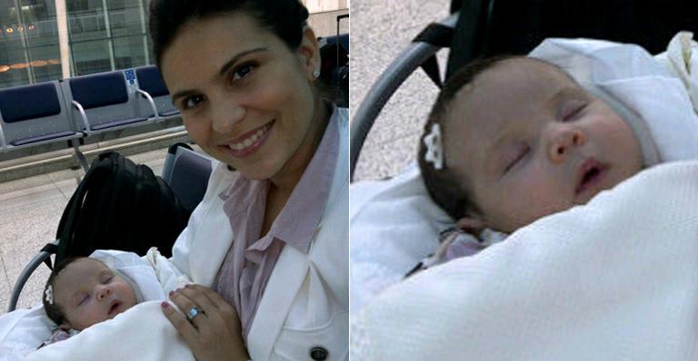 Aline Barros volta ao trabalho um mês após o nascimento da filha