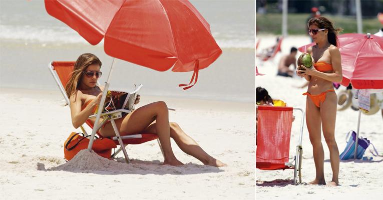 Nívea Stelmann em dia de sol e mar