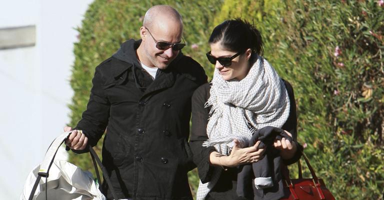 Selma Blair curte seu filho, Arthur