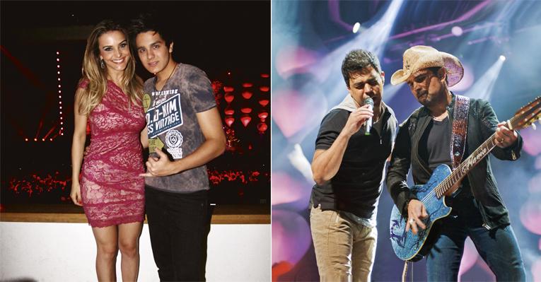 Show de Zezé Di Camargo e Luciano embala noite romântica a Luan Santana