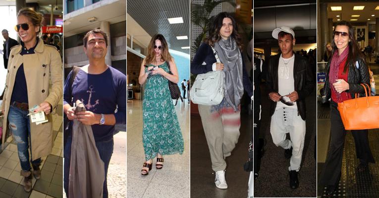 Com vida agitada, famosos são clicados constantemente em aeroportos