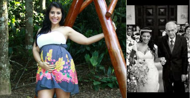 Grávida, ex-BBB Priscila Pires perde o pai de câncer