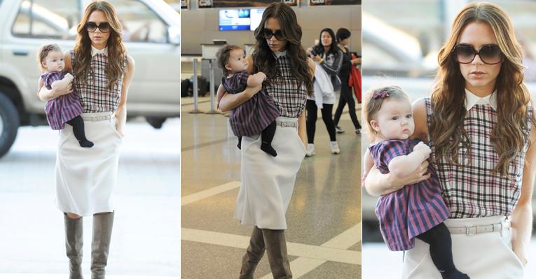 Filha de Victoria Beckham usa meia luxuosa