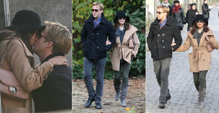 Ryan Gosling e Eva Mendes protagonizam passeio romântico em Paris