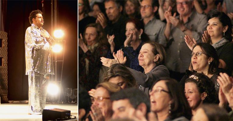 Fernanda Montenegro assiste a musical estrelado por Tiago Abravanel