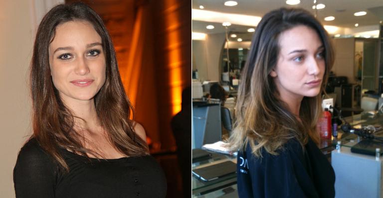 Atriz Maria Pinna clareia os cabelos para o verão em salão no Rio