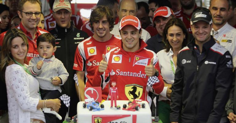 Felipe Massa festeja dez anos de Fórmula 1