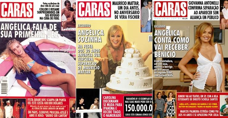 Veja a história de Angélica nas capas de CARAS!