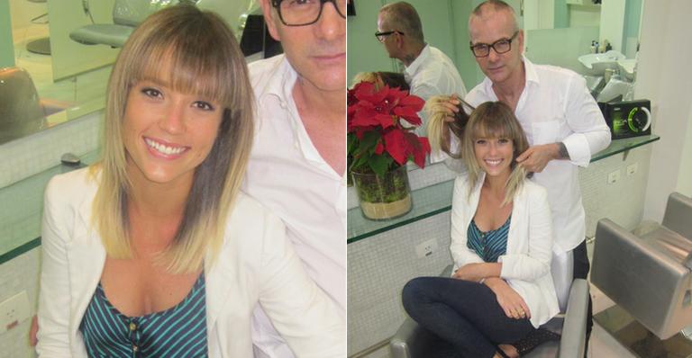 Atriz Juliana Didone cuida do visual em salão no Rio
