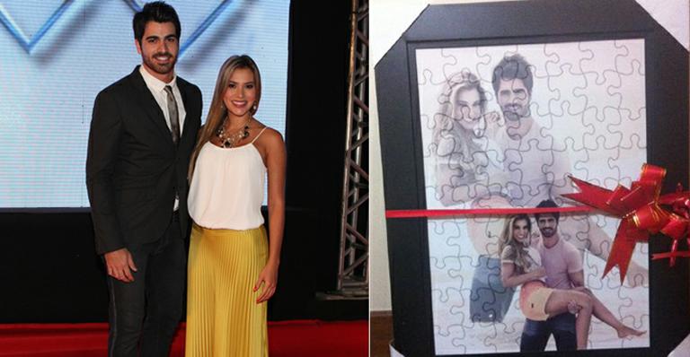 Ex-BBB Adriana ganha presente romântico de Rodrigão