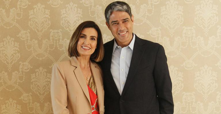 William Bonner compara a estreia de Fátima Bernardes ao dia que saíram com os trigêmeos do hospital