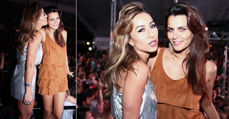 Com vestidos curtinhos, Sabrina Sato e Fernanda Motta badalam em Florianópolis
