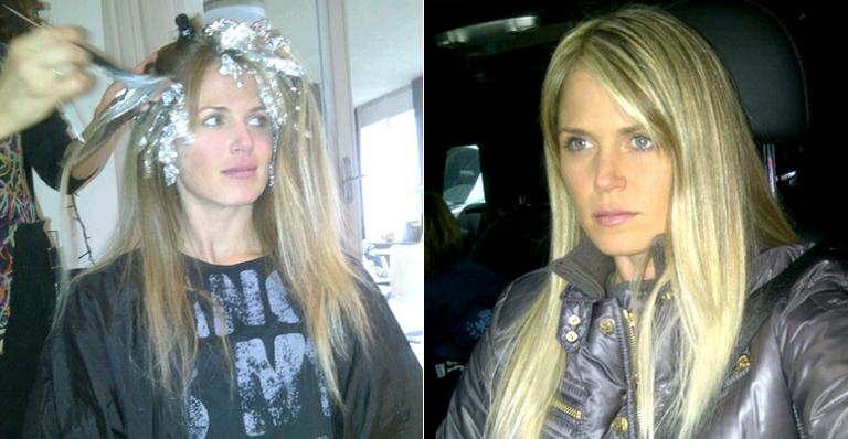 Susana Werner capricha no visual e fica mais loira para o verão