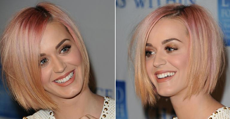 Ao lado do marido, Katy Perry exibe novo corte de cabelo