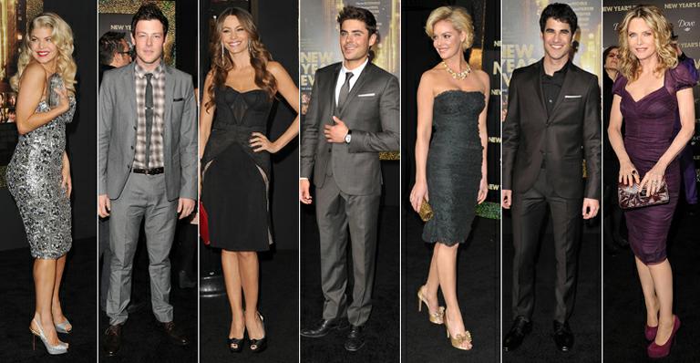 Zac Efron, Fergie e outros astros na première de ‘Noite de Ano Novo’