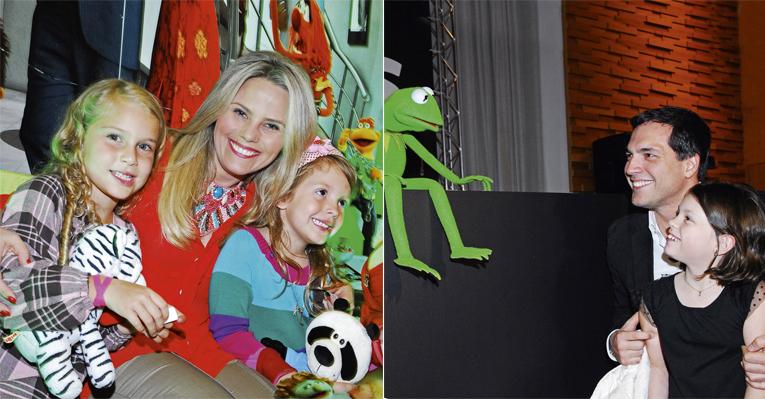 Daniel Boaventura e Maria Cândida com as herdeiras no cinema