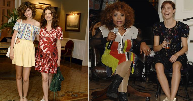 Débora Bloch com Julia em show de Elza Soares