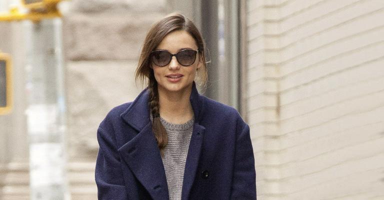 Miranda Kerr e seu Flynn no frio de Nova York