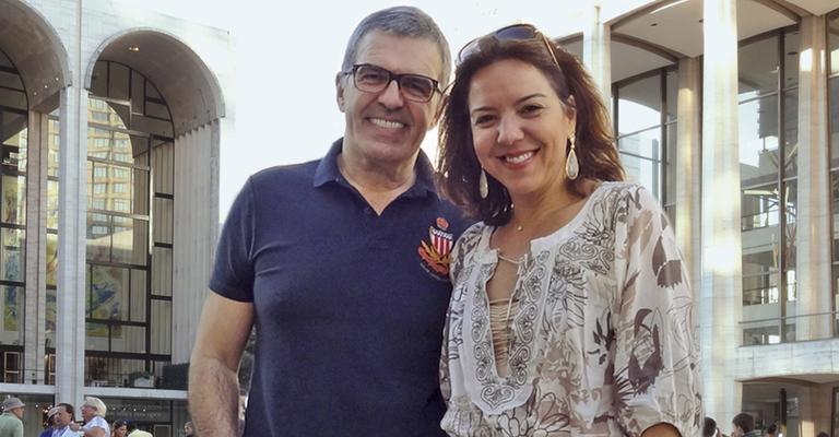 Luciana Liviero e José Carlos Muoio passeiam pela Big Apple