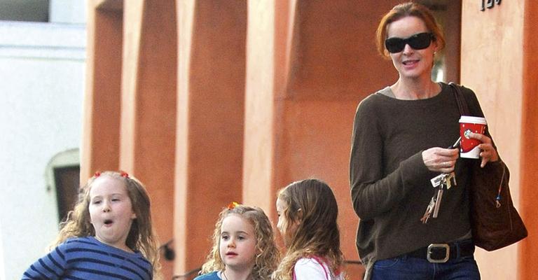 Marcia Cross se diverte com suas herdeiras