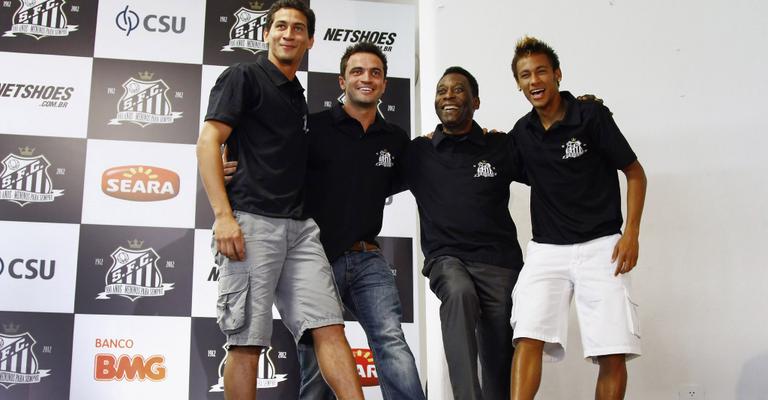 Craques Ganso, Falcão, Pelé e Neymar