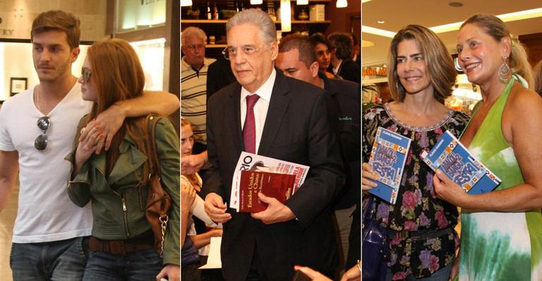 Marina Ruy Barbosa, Fernando Henrique Cardoso e Vera Fischer agitam shoppings no Rio