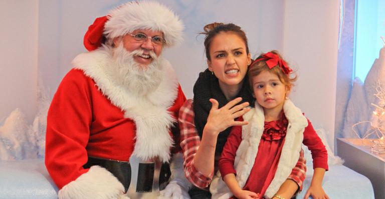 Filha de Jessica Alba pede presentes ao Papai Noel