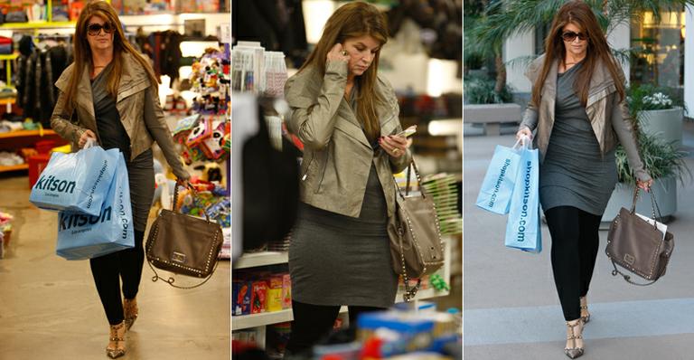 Kirstie Alley, que emagreceu 45 quilos recentemente, surge mais gordinha