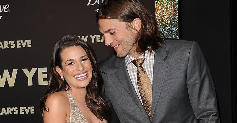Ashton Kutcher recebe convite de Lea Michele para o Ano Novo