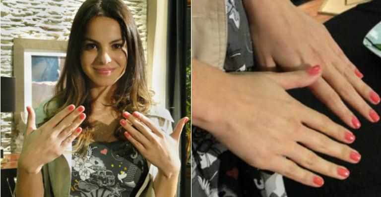 Sthefany Brito aprova novo esmalte de Alice em ‘A Vida da Gente’