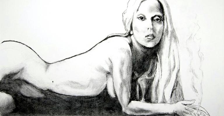 Retrato de Lady Gaga nua, feito por Tony Bennett, em será leiloado em site