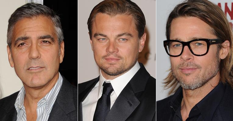 George Clooney, Leonardo DiCaprio e Brad Pitt disputam Globo de Ouro