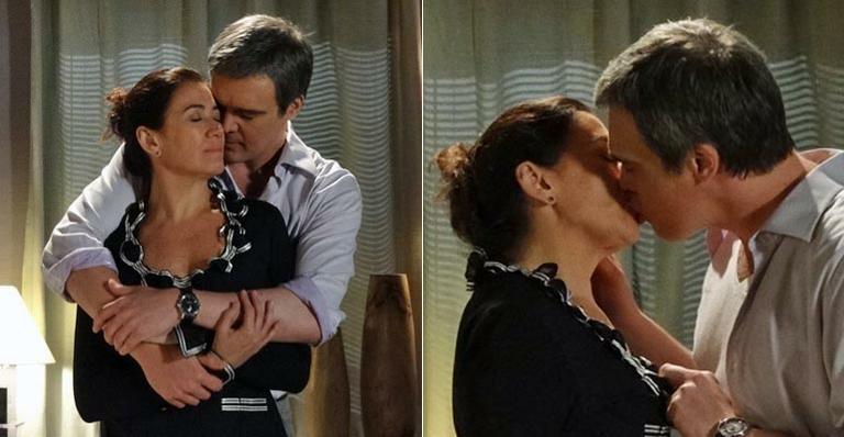 Griselda e René têm noite de amor juntos em ‘Fina Estampa’