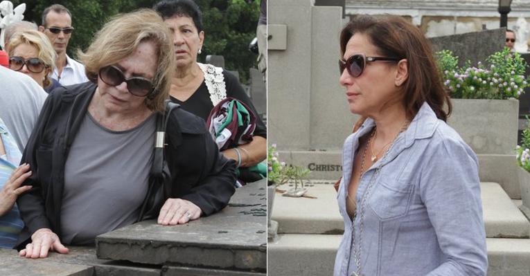 Nathalia Timberg e Totia Meirelles se despendem de Sérgio Britto