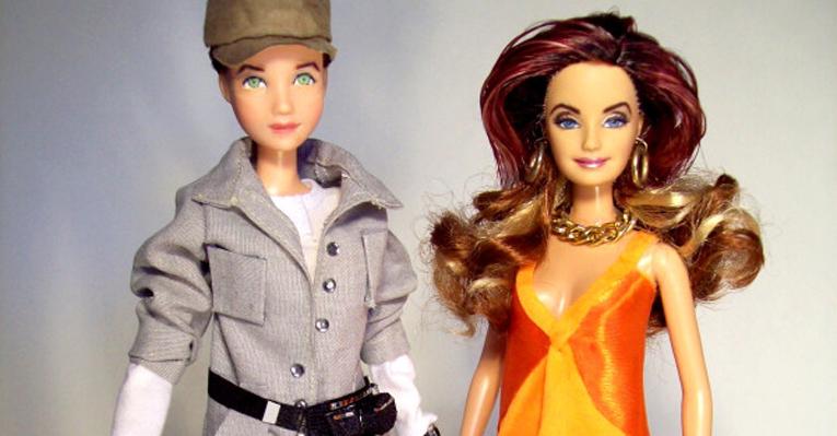 Griselda e Tereza Cristina, personagens de ‘Fina Estampa’, viram bonecas