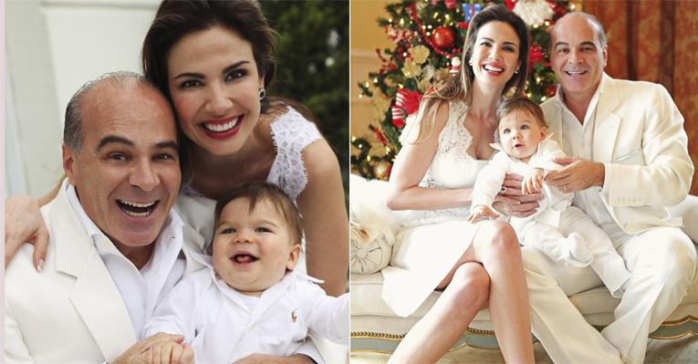 Luciana Gimenez e Marcelo de Carvalho apresentam sua joia, Lorenzo