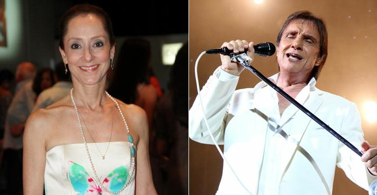 Ana Botafogo prestigia show de Roberto Carlos no Rio