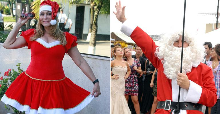 Veja os famosos que já se vestiram de Papai e Mamãe Noel