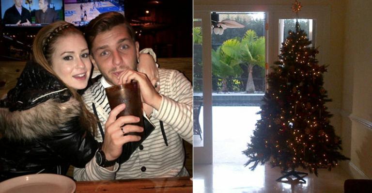 Marina Ruy Barbosa monta árvore de Natal nos EUA